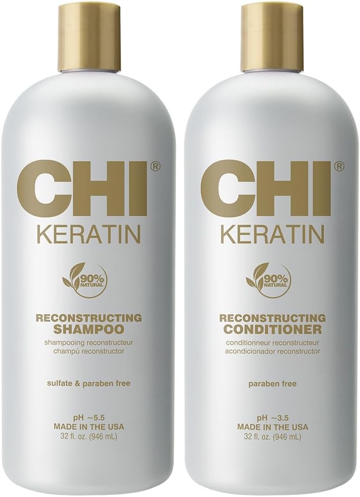 CHI Keratin Reconstructing Conditioner, Delivers Healthier Hair, Adds Shine & Helps Prevent Future Breakage, Sulfate, Paraben, & Cruelty-Free, 12 Oz - Image 14