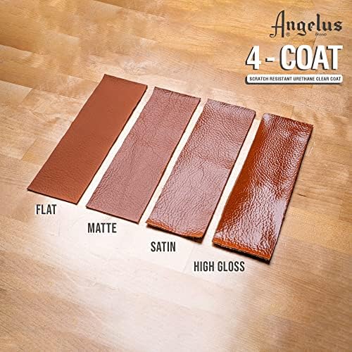 High gloss urethane top coat for leather bags and jackets protection