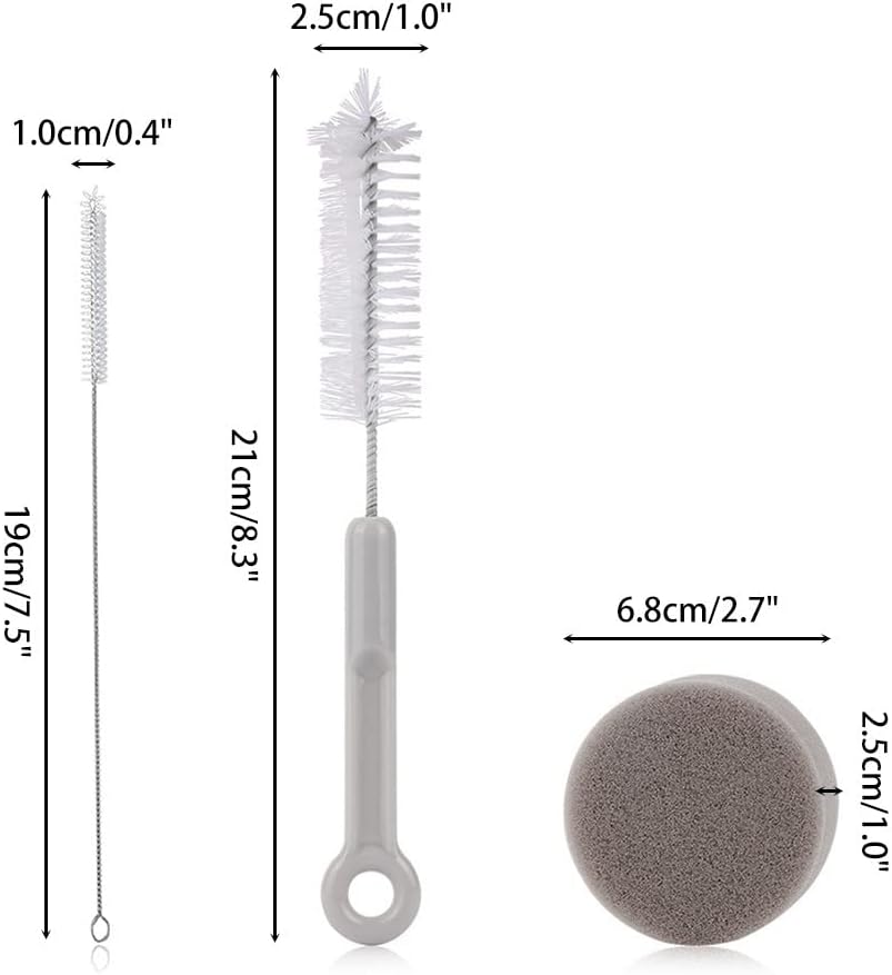 Wire handle detail brush for cleaning narrow pump tubes