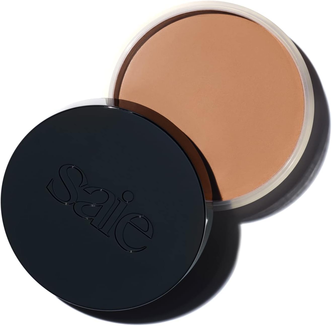 Saie Sun Melt Cream Bronzer - Buildable Balm Face Bronzer for Effortless Sculpting - Cream Contour Enriched with Vitamin C, Nourishing Skincare Ingredients & a Natural Finish - Light Bronze (1 oz) - Image 1