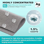 ZMZPA silver infused medical gauze pads showcasing the non stick texture designed for chronic ulcer treatment.