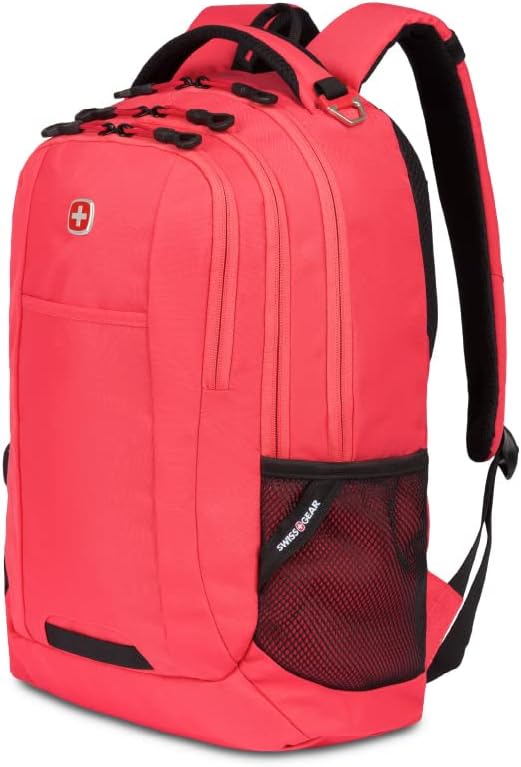 SwissGear 5505 Cecil 16" Laptop Backpack Olive - Daily Laptop Bag with Gear Attachment Options - Multiple Organizer Pockets & Padded Shoulder Straps - Image 12