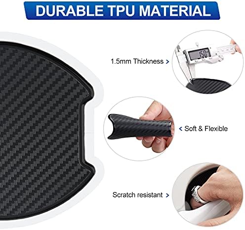 Demonstration of the flexible TPU material used in JDMON door handle protection film.
