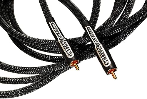 Better Cables Silver Serpent subwoofer cable in studio setting