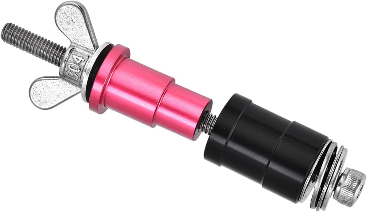 Rear shock bushing tool in bicycle maintenance setup