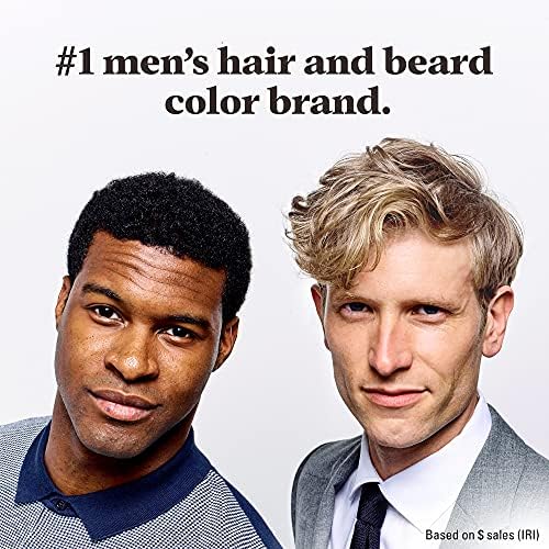 Back label of authentic imported USA mens hair color with ingredients list.