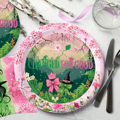 Detailed view of witch party waterproof tablecloth design