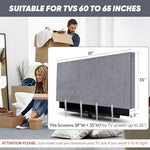 Close up of 2win2buy TV cover scratch resistant felt material