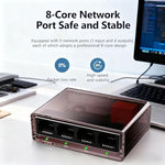 Litbla Ethernet splitter kit including five Cat6 cables