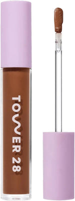 Tower 28 Swipe Serum Concealer - Hydrating Medium-Full Coverage Concealer + Under Eye Brightener - Skin Care Infused Makeup with Hyaluronic Acid + Soothing Centella - 20 Rich/Neutral (0.22 oz) - Image 14