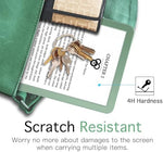 Close up of MoKo matte screen protector texture on Kindle display