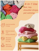 Premium gift ready storage packaging for the YnM authentic imported weighted blanket