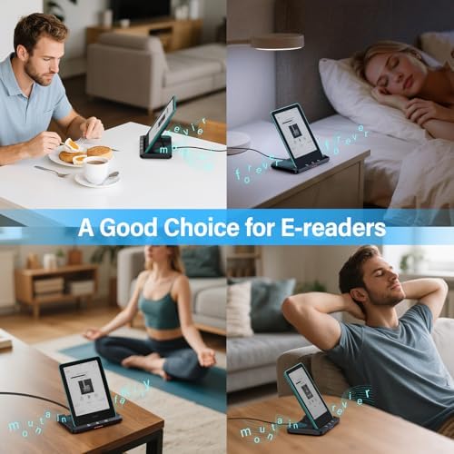 Stavoze wireless charging dock in a bedroom setting