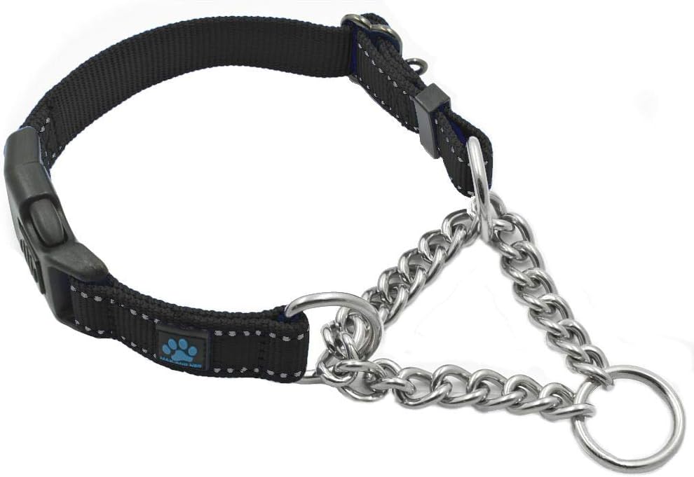 Max and Neo Stainless Steel Chain Martingale Collar - We Donate to a Dog Rescue for Every Collar Sold (Small, Purple) - Image 9