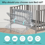 NUTIKAS heavy duty childproof hinges and steel frame structure illustration.