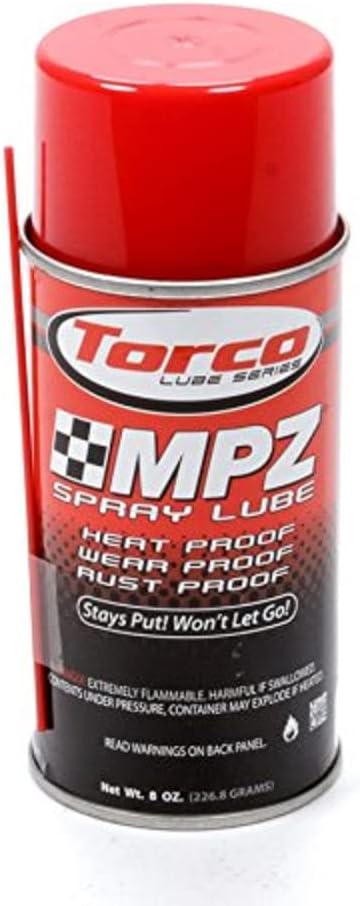Torco MPZ Spray Lubricant 8 Fluid Ounce aerosol can front view