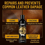 Eagle leather and vinyl conditioner liquid close up bottle design