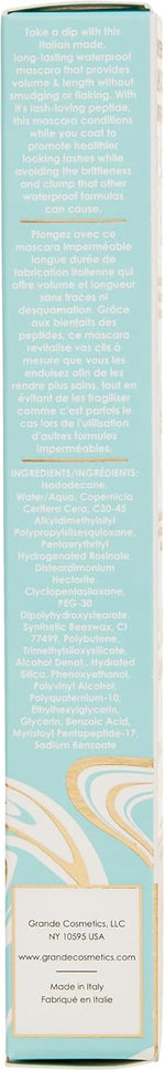 Grande Cosmetics peptide mascara tube close up shot