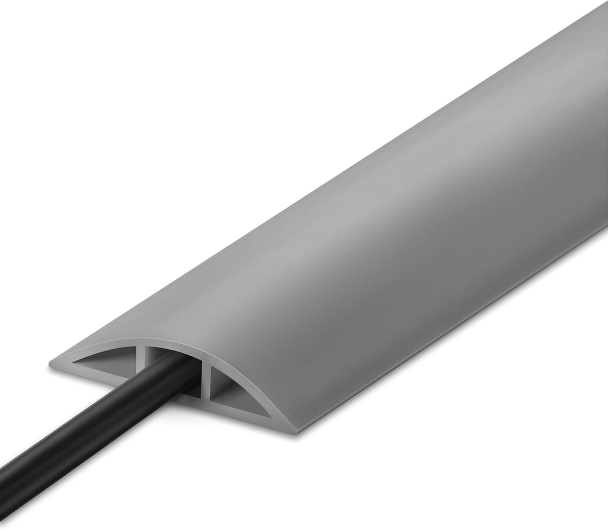 10FT Floor Cord Cover, Beige Cord Hider, Durable Cord Covers, Cable Floor Cover, Floor Cord Protector, Hide Cords, 10 Inches Length, 0.47" W x 0.24" H - Image 11