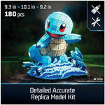 Assembled 4D Build Squirtle puzzle figure displayed on an office desk