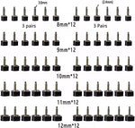 Assorted sizes of TPU heel replacement caps for stiletto shoe repair
