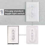 Childproof light switch cover safety guard close up