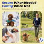 TinyRex anti biting and barking muzzle secure buckle mechanism.