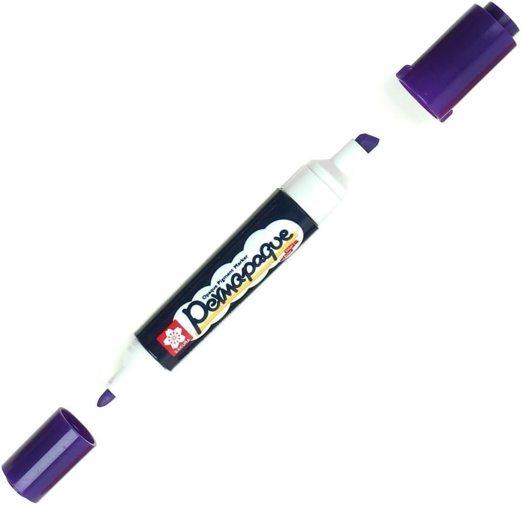 Sakura SAKXZPKT24 dual-point permanent marker purple front view art supply