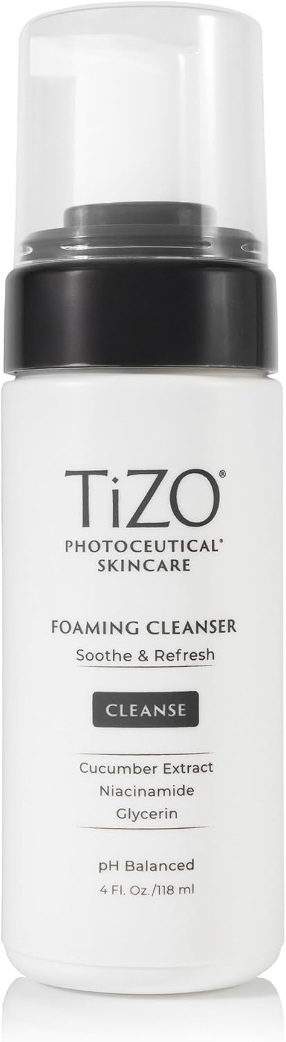 TIZO Photoceutical Gentle Foaming Cleanser 4 Fluid Ounce bottle front view