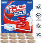 Uskich Septic Tank Treatment dissolvable packets close up