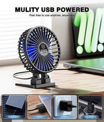 JZCreater portable cooling fan with the front cover detached for easy cleaning maintenance