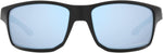 Oakley Gibston men sunglasses angled perspective highlighting high-wrap design.