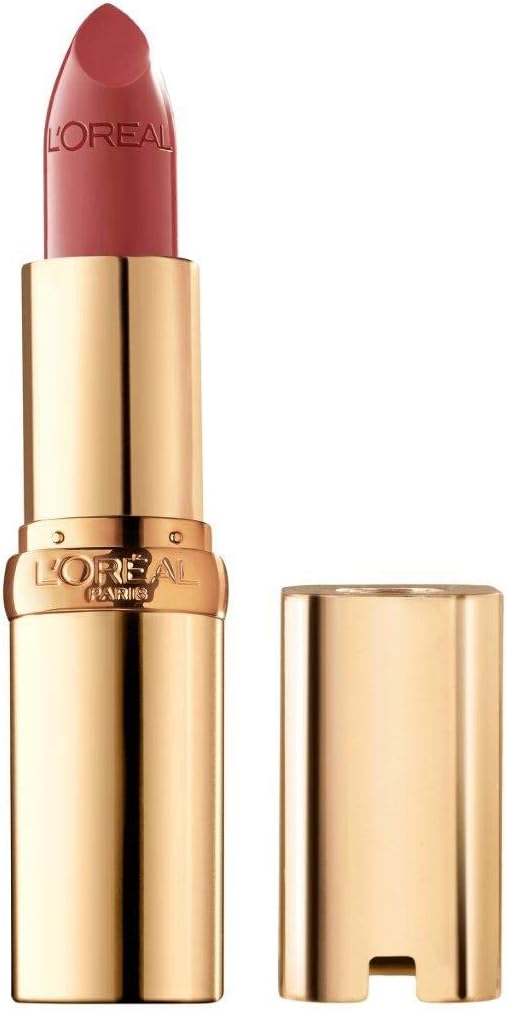 L'Oreal Paris Colour Riche Satin Lipstick front view gold tube packaging