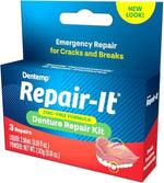 Side profile of Dentemp emergency denture repair kit box