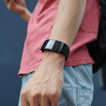 Side profile of NAHAI replacement strap showing precision watch lugs