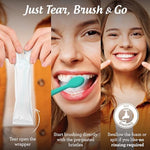 Individually wrapped GuruNanda mini toothbrushes for travel