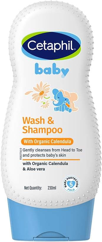 Cetaphil baby wash and shampoo front view bottle