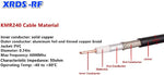 Full length shot of XRDS -RF 6ft SMA coaxial extension cable