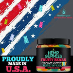 Healthergize hemp supplement facts label