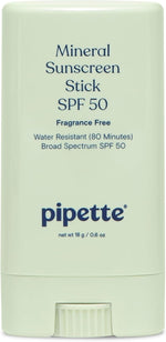 Pipette Baby Mineral Sunscreen Stick SPF 50, 0.6 oz (Pack of 2) | Water-resistant Non-nano Zinc Oxide Mineral Sunscreen, UVB/UVA Sunblock for Kids & Sensitive Skin, Travel Size Sun Protection - Image 9