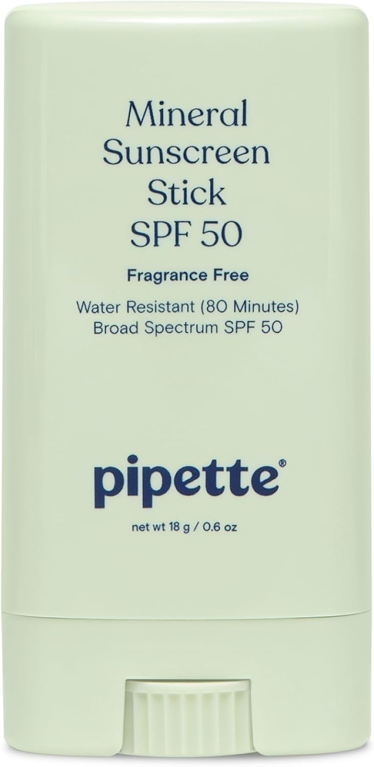 Pipette Baby Mineral Sunscreen Stick SPF 50, 0.6 oz (Pack of 2) | Water-resistant Non-nano Zinc Oxide Mineral Sunscreen, UVB/UVA Sunblock for Kids & Sensitive Skin, Travel Size Sun Protection - Image 9