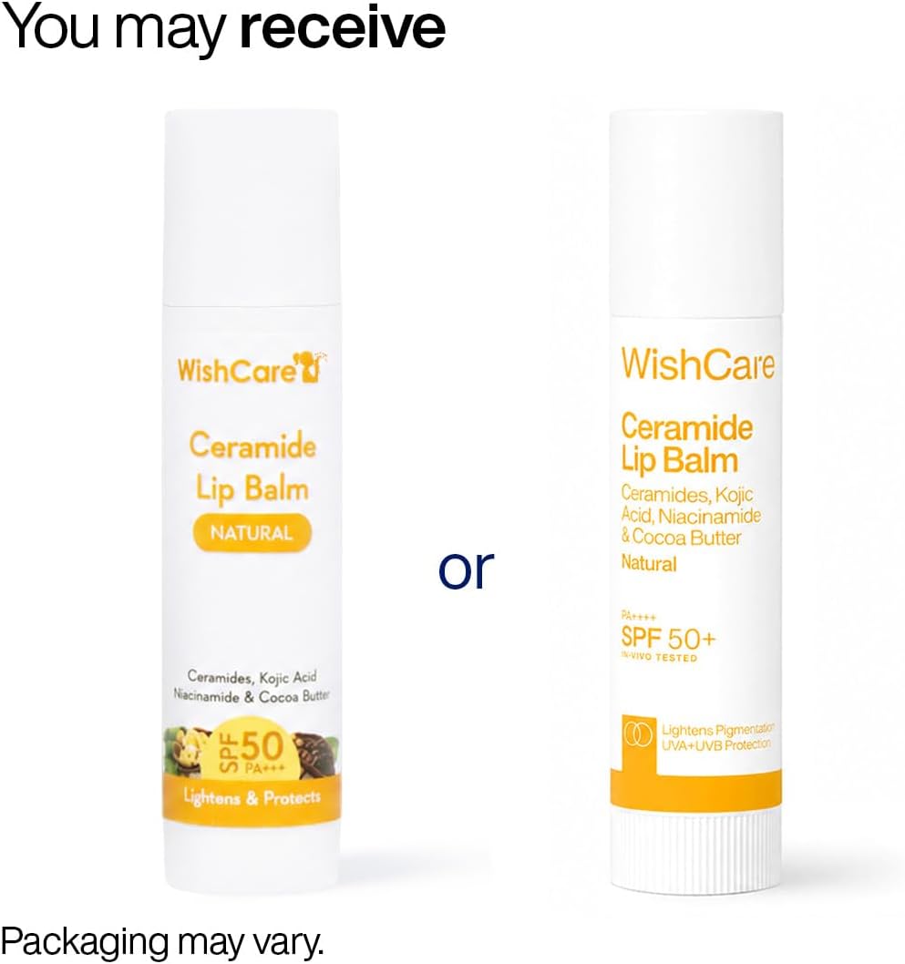 WishCare Ceramide Lip Balm packaging and stick design