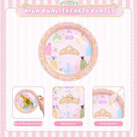 Princess party napkins and paper cups set