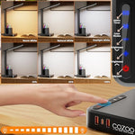 Cozoo adjustable table light showing flexible foldable arm and touch control interface