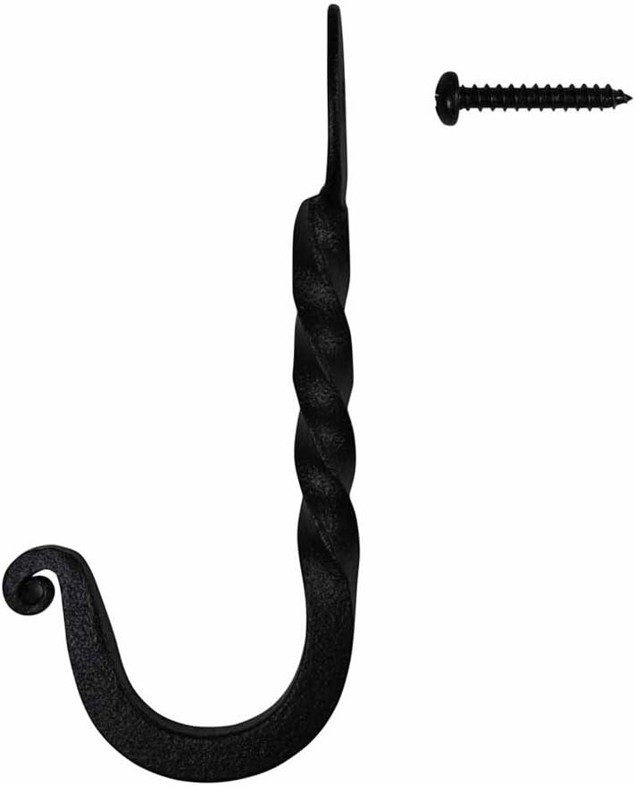 Renovators Supply Manufacturing twisted wall hook front view