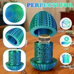 Wtohobby mechanical brain teaser egg container used as a creative cash gift holder.