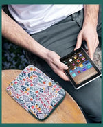 TiMOVO e-reader sleeve inside a backpack for scale