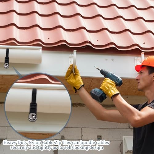 Seventy five pounds tensile strength black plastic fasteners for cord management