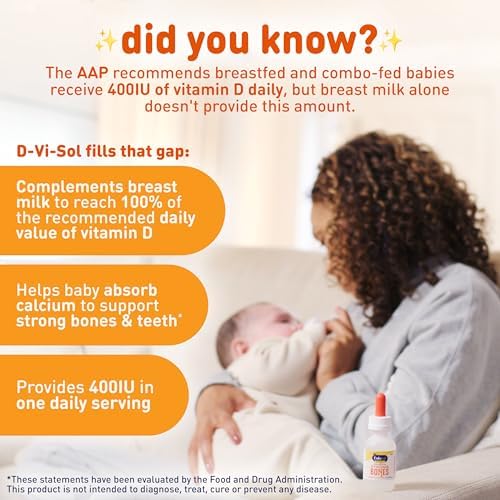 Enfamil infant vitamin D drops bottle with calibrated dropper accessory