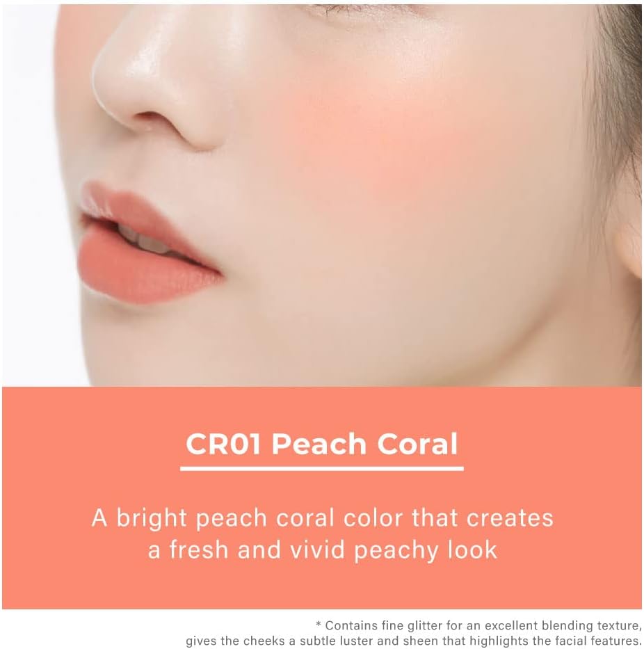 A'PIEU Jelly Blusher CR01 open compact showing texture